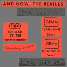 THE BEATLES DISCOGRAPHY GERMANY 1966 04 00 AND NOW : THE BEATLES - A - S*R INTERNATIONAL 73 735 - pic 5