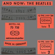 THE BEATLES DISCOGRAPHY GERMANY 1966 04 00 AND NOW : THE BEATLES - B - S*R INTERNATIONAL 73 735 - pic 5