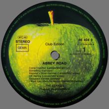 THE BEATLES DISCOGRAPHY GERMANY 1969 09 29 ABBEY ROAD - L - 1983 09 00 - APPLE - CLUB EDITION 46404 0 - 1C 072-04 243 - pic 5