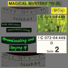 THE BEATLES DISCOGRAPHY GERMANY 1971 09 16 BEATLES MAGICAL MYSTERY TOUR - K - 1981 - APPLE - 1C 072-04 449  - pic 5