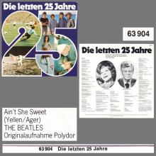 THE BEATLES DISCOGRAPHY GERMANY 1975 00 00 DIE LETZTEN 25 JAHRE - MARCATO - 63 904 - pic 6