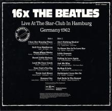 THE BEATLES DISCOGRAPHY GERMANY 1977 06 00 16 X THE BEATLES LIVE AT THE STAR-CLUB IN HAMBURG GERMANY S*R INTERNATIONAL - 66327 8 - pic 2
