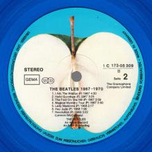 THE BEATLES DISCOGRAPHY GERMANY 1978 04 00 BEATLES ⁄ 1967-1970 - 1C 172-05309 ⁄ 10 - BLUE VINYL AND BLUE STICKER - pic 9