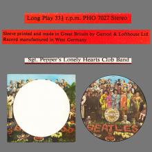 THE BEATLES DISCOGRAPHY GERMANY 1979 01 00 SGT.PEPPERS LONELY HEARTS CLUB BAND - PHO 7027 - PICTURE DISC - pic 5