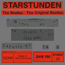 THE BEATLES DISCOGRAPHY GERMANY 1980 00 00 THE BEATLES - POLYDOR STARSTUNDEN - STEREO 2416 190 - pic 5