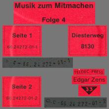 THE BEATLES DISCOGRAPHY GERMANY 1988 00 00 MUSIK ZUM MITMACHEN 4 - A - MD SCHALLPLATTE-DIESTERWEG 8130 - pic 7