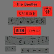 THE BEATLES DISCOGRAPHY DDR GERMANY 1965 01 14 - B - THE BEATLES - AMIGA VEB DEUTSCHE SCHALLPLATTEN - 8 50 040 - pic 6