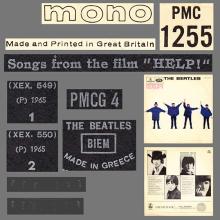 THE BEATLES DISCOGRAPHY GREECE 1965 08 06 - 1965 HELP ! - PMC 1255 ⁄ PMCG 4 - pic 5