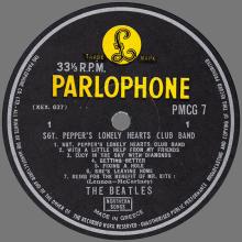 THE BEATLES DISCOGRAPHY GREECE 1967 06 01 - 1967 SGT. PEPPER'S LONELY HEARTS CLUB BAND - PMCG 7 - pic 1