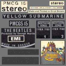 THE BEATLES DISCOGRAPHY GREECE 1969 01 17 - 1970 YELLOW SUBMARINE - PMCG 15 ⁄ PMCGS 15 - pic 5