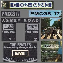 THE BEATLES DISCOGRAPHY GREECE 1969 09 26 - 1970 ABBEY ROAD - 2 C 062-04243 ⁄ PMCGS 17 - pic 5