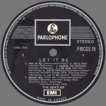 THE BEATLES DISCOGRAPHY GREECE 1970 11 06 - 1970 LET IT BE -  PMCG 19 ⁄ PMCGS 19 - pic 3