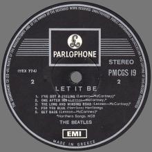 THE BEATLES DISCOGRAPHY GREECE 1970 11 06 - 1970 LET IT BE -  PMCG 19 ⁄ PMCGS 19 - pic 1