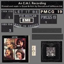 THE BEATLES DISCOGRAPHY GREECE 1970 11 06 - 1970 LET IT BE -  PMCG 19 ⁄ PMCGS 19 - pic 5