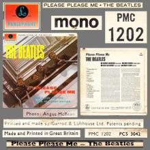 THE BEATLES DISCOGRAPHY HOLLAND 1963 03 00 - 1963 -THE BEATLES PLEASE PLEASE ME - PARLOPHONE - PMC 1202 - pic 6