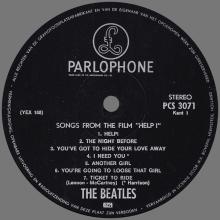 THE BEATLES DISCOGRAPHY HOLLAND 1965 06 08 - 1965 - HELP ! - PCS 3071 - pic 1