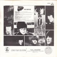 THE BEATLES DISCOGRAPHY HOLLAND 1965 12 03 - 1971 - RUBBER SOUL - RED LABEL - PARLOPHONE - PCS 3075 - pic 2