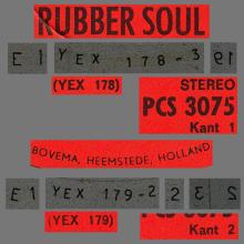 THE BEATLES DISCOGRAPHY HOLLAND 1965 12 03 - 1971 - RUBBER SOUL - RED LABEL - PARLOPHONE - PCS 3075 - pic 5
