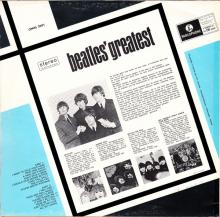 THE BEATLES DISCOGRAPHY HOLLAND 1967 01 06 - 1973 - BEATLES' GREATEST - BLACK ODEON - OMHS 3001 - pic 2