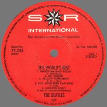 THE BEATLES DISCOGRAPHY HOLLAND 1968 07 00 - THE WORLD'S BEST THE BEATLES  - B - S*R INTERNATIONAL - 77235 - pic 1