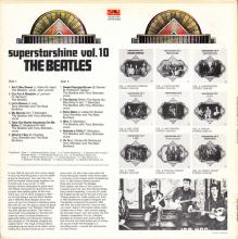 THE BEATLES DISCOGRAPHY HOLLAND 1972 04 00 - SUPERSTARSHINE VOL.10 THE BEATLES  - POLYDOR SPECIAL 2416 022 - pic 2