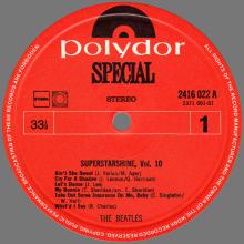 THE BEATLES DISCOGRAPHY HOLLAND 1972 04 00 - SUPERSTARSHINE VOL.10 THE BEATLES  - POLYDOR SPECIAL 2416 022 - pic 3
