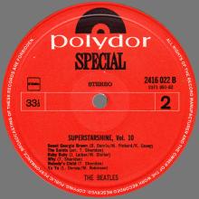THE BEATLES DISCOGRAPHY HOLLAND 1972 04 00 - SUPERSTARSHINE VOL.10 THE BEATLES  - POLYDOR SPECIAL 2416 022 - pic 1