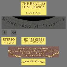 THE BEATLES DISCOGRAPHY HOLLAND 1977 11 19 - LOVE SONGS - A - PARLOPHONE - 5C 152-06550 ⁄ 5C 152-06551 - pic 9