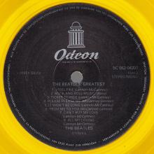 THE BEATLES DISCOGRAPHY HOLLAND 1978 00 00 THE BEATLES' GREATEST - Odeon 5C 062-04207 - Yellow Vinyl - pic 6