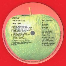 THE BEATLES DISCOGRAPHY HOLLAND 1978 09 00 THE BEATLES ⁄ 1967-1970 - 5C 184(8)-05307⁄05308 - Red vinyl  - pic 7