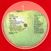 THE BEATLES DISCOGRAPHY HOLLAND 1978 09 00 THE BEATLES ⁄ 1967-1970 - 5C 184(8)-05307⁄05308 - Red vinyl  - pic 9