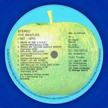 THE BEATLES DISCOGRAPHY HOLLAND 1978 09 00 THE BEATLES ⁄ 1967-1970 - 5C 184-05309⁄05310 - Blue vinyl - pic 9