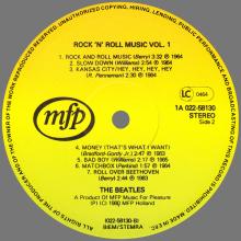 THE BEATLES DISCOGRAPHY HOLLAND 1980 10 00 - THE BEATLES ROCK 'N' ROLL MUSIC VOL 1 - MFP MUSIC FOR PLEASURE - 1A 022-58130 - pic 1
