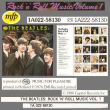 THE BEATLES DISCOGRAPHY HOLLAND 1980 10 00 - THE BEATLES ROCK 'N' ROLL MUSIC VOL 1 - MFP MUSIC FOR PLEASURE - 1A 022-58130 - pic 6