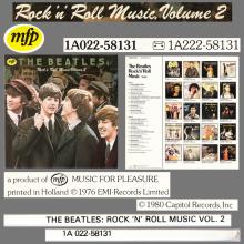 THE BEATLES DISCOGRAPHY HOLLAND 1980 10 00 - THE BEATLES ROCK 'N' ROLL MUSIC VOL 2 - MFP MUSIC FOR PLEASURE - 1A 022-58131 - pic 6