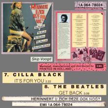 THE BEATLES DISCOGRAPHY HOLLAND 1981 00 00 - HERINNERT U ZICH DEZE OOK NOG ? - 1A 064-78024 - YELLOW EMI LABEL -1 - pic 6