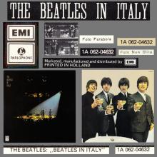 THE BEATLES DISCOGRAPHY HOLLAND 1981 00 00 - THE BEATLES IN ITALY - 1A 062-04632 - YELLOW EMI LABEL - pic 8