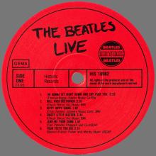 THE BEATLES DISCOGRAPHY HOLLAND 1982 00 00 - THE BEATLES LIVE - SILVER BEATLES - HISTORIC RECORDS - 10982 ⁄ 11182 - pic 1