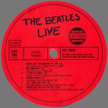 THE BEATLES DISCOGRAPHY HOLLAND 1982 00 00 - THE BEATLES LIVE - SILVER BEATLES - HISTORIC RECORDS - 10982 ⁄ 11182 - pic 1