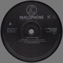 THE BEATLES DISCOGRAPHY HOLLAND 1982 11 01 - THE BEATLES - LOVE ME DO - 12 INCH - 1A 062Z-07679 - pic 1