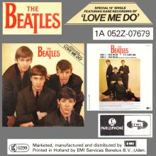 THE BEATLES DISCOGRAPHY HOLLAND 1982 11 01 - THE BEATLES - LOVE ME DO - 12 INCH - 1A 062Z-07679 - pic 6
