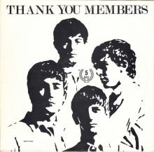 THE BEATLES DISCOGRAPHY HOLLAND 1983 03 00 - HOLLAND THANK YOU MEMBERS - BLP 198303 - pic 1