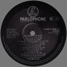 THE BEATLES DISCOGRAPHY HOLLAND 1985 00 00 - 20 GROOTSTE HITS THE BEATLES - 1A 058-154291 - pic 3