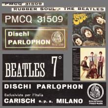 THE BEATLES DISCOGRAPHY ITALY 1965 12 30/ 1965 RUBBER SOUL - PMCQ 31509 - pic 6
