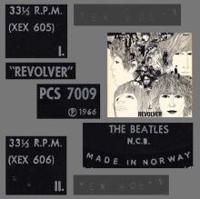 THE BEATLES DISCOGRAPHY NORWAY 1966 08 05 REVOLVER - PCS 7009 - pic 5