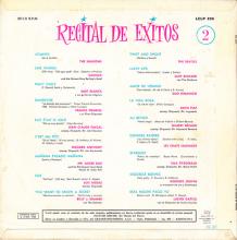 THE BEATLES DISCOGRAPHY SPAIN 1963 07 10 RECITAL DE EXITOS - LA VOZ DE SU AMO (HMV) - LCLP 226 - pic 2