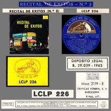 THE BEATLES DISCOGRAPHY SPAIN 1963 07 10 RECITAL DE EXITOS - LA VOZ DE SU AMO (HMV) - LCLP 226 - pic 5