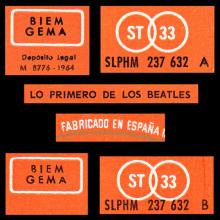 THE BEATLES DISCOGRAPHY SPAIN 1964 00 00 LO PRIMERO DE THE BEATLES EN STEREO - POLYDOR SLPHM 237 632 - pic 5