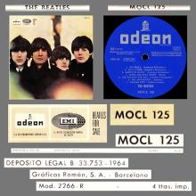 THE BEATLES DISCOGRAPHY SPAIN 1965 01 04 ⁄ 1965 BEATLES FOR SALE - MOCL 125 - pic 5