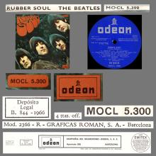 THE BEATLES DISCOGRAPHY SPAIN 1966 02 12 ⁄ 1966 RUBBER SOUL - MOCL 5.300 - pic 5